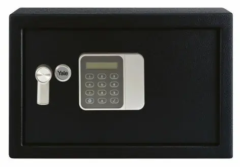 Yale YSG/250/DB2 schwarz / Trezor / freistehend / 16 l / Zahlenschloss
