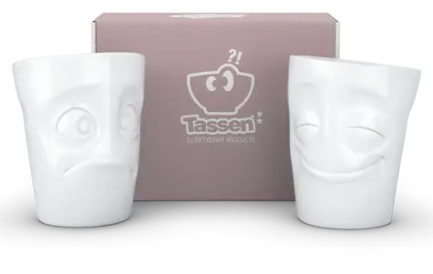 FIFTYEIGHT Happy & Amazed weiß / Becher / 350 ml