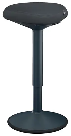 Leitz Ergo Balancehocker, dunkelgrau / Höhenverstellbar 57-82 cm / Belastbarkeit 110 kg / Rutschfester Standfuß