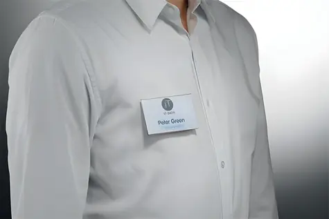 Durable Namensschild mit Magnet, 54 x 90 mm / Namensschild / Kunststoff / Querformat / 25 Stück/Packung