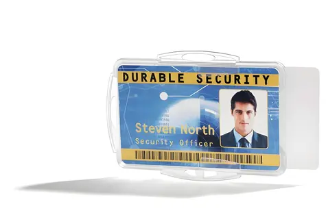Durable , transparenter Kartenhalter für 2 Karten / Kartenhalter / 54 x 85 mm / 10 Stück
