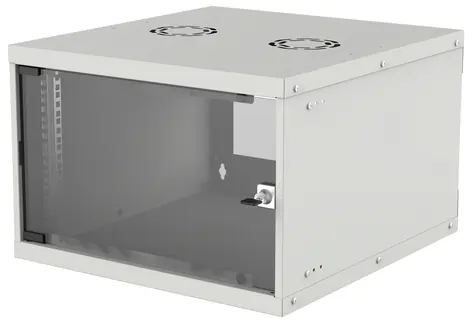 Intellinet Wandmontage-Rack 540x400 mm grau / Rack / 19" / 6U / Flatpack / Tragfähigkeit 50 kg