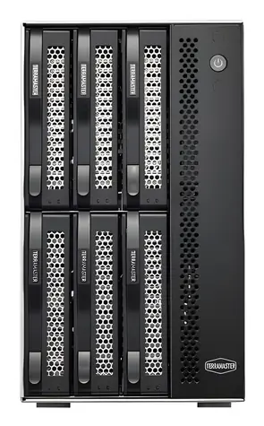 TerraMaster D6-320 schwarz / DAS-Gehäuse / 6x 2,5"/3,5" SATA / USB 3.2 Gen 2 Typ-C 10 Gbit/s / Festplattenlos