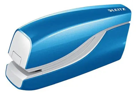 Leitz NeXXt Wow 5566, Metallicblau / Elektrischer Hefter / Kapazität: 10 Blatt / Akkubetrieben