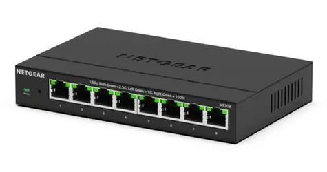 Netgear MS308-100EUS / Switch / 8x 2,5G RJ45 / Unmanaged / Metallgehäuse