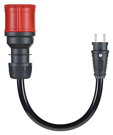 go-e Adapterkabel CH-04-02 schwarz / Adapterkabel / CEE32 3f 32A auf CEE7/7-Buchse / für Gemini flex 22kW / 30 cm
