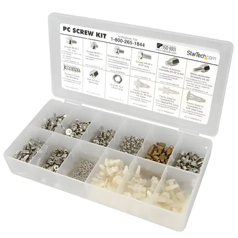 StarTech PC- Kit weiß / PC-Befestigungsschraubensatz / 107 × 209 × 32 mm