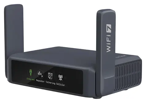 GL.iNet Slate 7 GL-BE3600 / Router / Wi-Fi 7 / 3570 Mbit/s / Touchscreen / VPN / USB 3.0