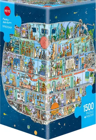 HEYE Puzzle Raumschiff / 1500 Teile / 80 × 60 cm