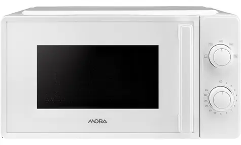 Mora MT122W weiß / Mikrowelle / 700 W / 20 l / mechanische Steuerung / freistehend