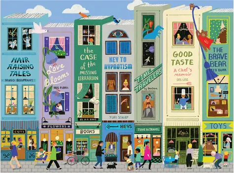 Galison Puzzle Books in der Main Street / 1000 Teile