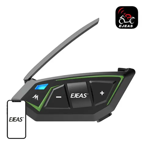 EJEAS MS8-SE / Motorrad-Intercom / Mesh 3.0 / Reichweite 1000 m / IP67