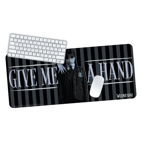 ThumbsUp! Tischset Mittwoch schwarz-grau / Tischset / Neopren / 70 x 30 cm / rutschfest