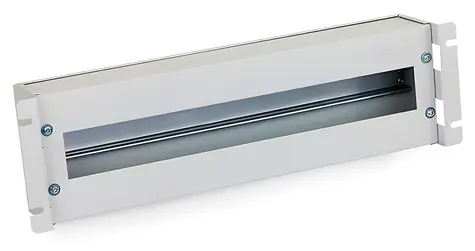 Triton Leitungsschutzschalterleiste 19" 3HE Grau / Leitungsschutzschalterleiste / Mit Abdeckung / 3HE