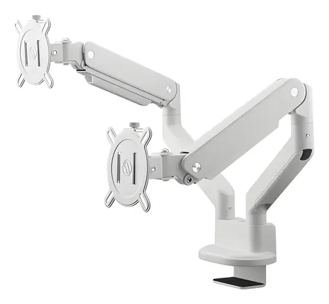 One For All DM4220 weiß / Monitorhalterung / Für 2 Monitore / 13-35" / Tragkraft 10 kg