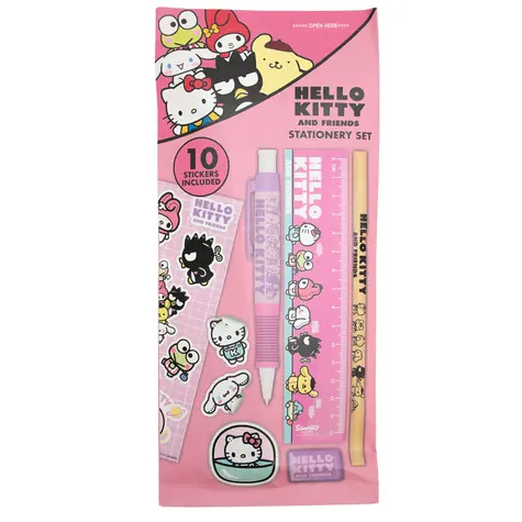 BLUESKY Hello Kitty Schreibwarenset / Schulset / 6-teilig / Lizenzdesign