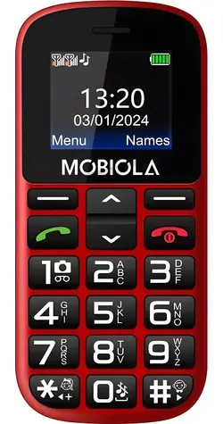 Vega Mobiola MB200 rot / Tastenhandy / Dual-SIM