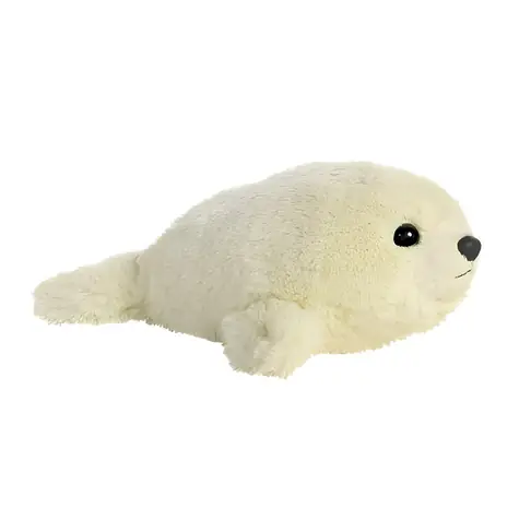 AURORA Plüschrobbenwelpe / 20 cm / weiß / für Erwachsene und Kinder