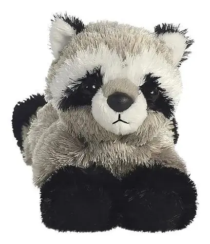 AURORA Plüschwaschbär Rascal / 20 cm / grau / für Erwachsene und Kinder