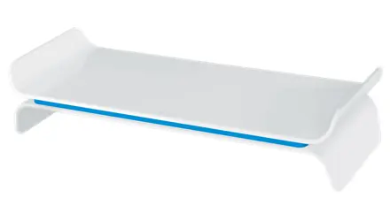 Leitz Wow blau-weiß / Monitorständer / bis zu 27 Zoll