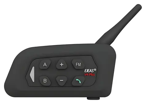 EJEAS V4 PLUS / Motorrad-Intercom / Reichweite 1500 m / Akkulaufzeit 260 h / IP65 / Bluetooth 5.1