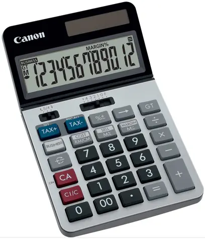 Canon KS-1220TSG / Taschenrechner / Kunststoff / Tastensteuerung / CR2016-Batterie