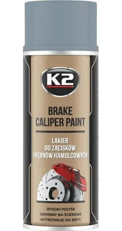 K2 Bremssattellack silber / Lack für Bremssättel und -trommeln / 400 ml / bis +260 °C