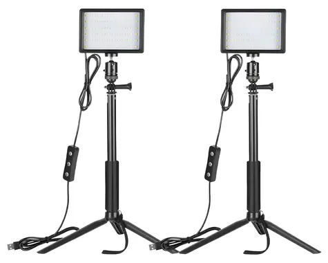 Neewer ZC-10S / Studioleuchten-Set / 2x 15W / 5600K / CRI90+ / Stative