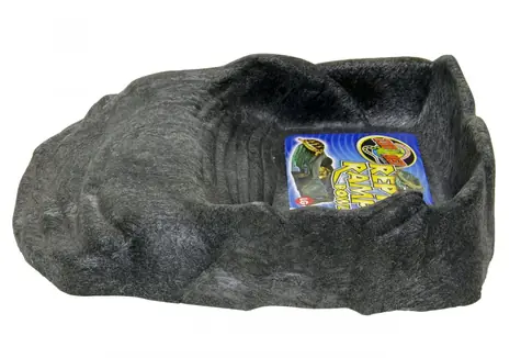 Zoomed Repti Ramp L / Schale für Terrarientiere / Steinimitat / Recyclingkunststoff / 6 x 20 x 25,5 cm