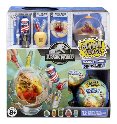 MGA Creative Set Miniverse Make It Mini Dinosaurs Jurassic WORLD / Sammelminiaturen / ab 8 Jahren
