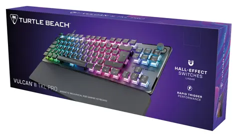 Turtle Beach Vulcan II TKL Pro schwarz / Gaming-Tastatur / mechanisch / Titan Red Schalter / RGB / DE