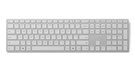 Microsoft Surface Keyboard Copilot (2. Edition) Silber / Kabellose Tastatur / Bluetooth / 2,4 GHz / Deutsches Layout