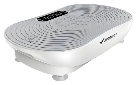 MERACH MR-2533W1 bílá / Vibrační plošina / 99 úrovní / 150 W / do 181 kg / Bluetooth