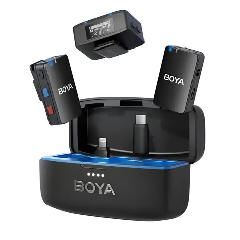 Boya BOYAMIC 1 (1TX+3RX) / Drahtloses Mikrofonsystem / 1x Sender / 3x Empfänger