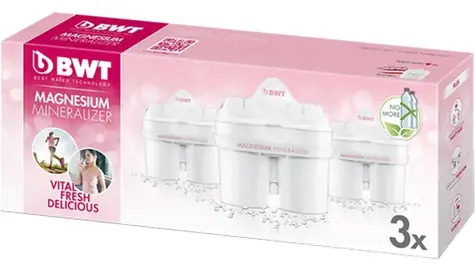 BWT Longlife Mg2+ / Ersatzwasserfilter / 3 Stück / für Wasserkocher von Initium, Penguin und VIDA