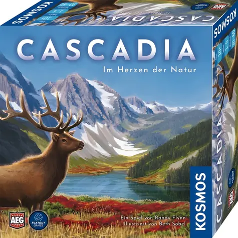 KOSMOS Brettspiel Cascadia - Deutsche Ausgabe / 1-4 Spieler / ab 10 Jahren / 60 Minuten