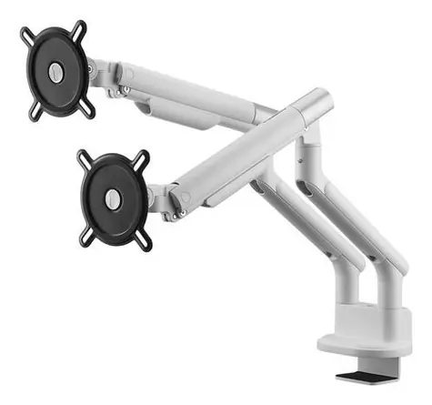One For All DM 7220 weiß / Monitorhalterung / Dual / Für 2 Monitore