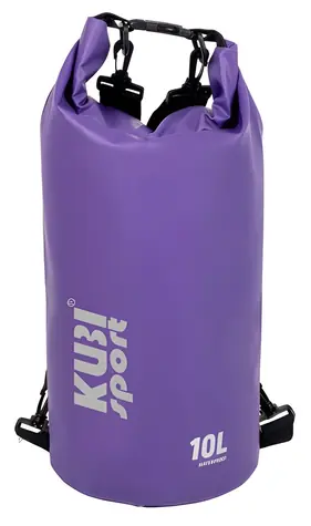 KUBIsport Bootstasche 10 l lila / Wasserdichte Tasche / Volumen 10 l