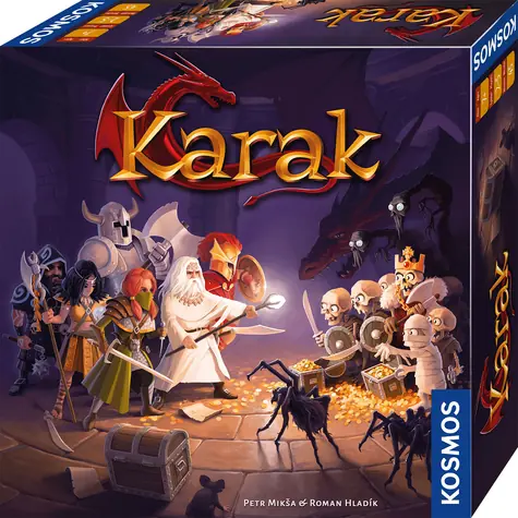 KOSMOS Brettspiel Karak - Deutsche Ausgabe / 2-5 Spieler / 45 Minuten / ab 7 Jahren