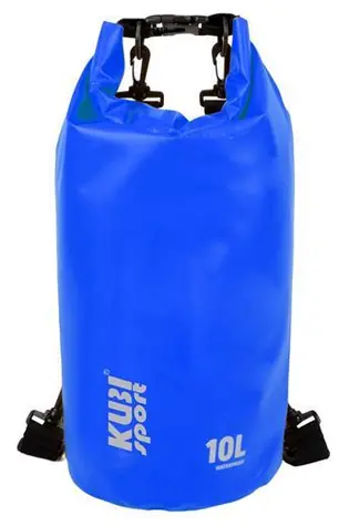 KUBIsport Bootstasche 10 l blau / Bootstasche / Wasserdicht / Für Camping und Wassersport