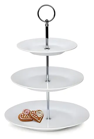 Süßwarenständer SOFIA für Bankett / 3-stöckig / Porzellan