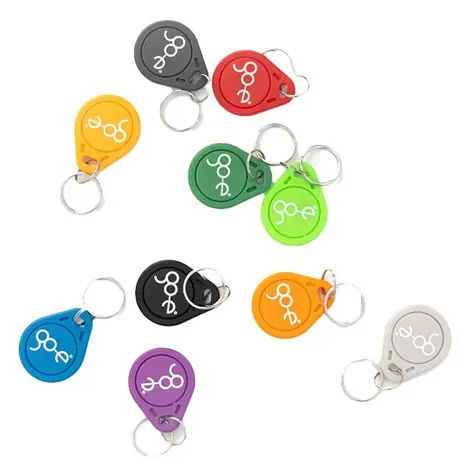 go-e RFID-Schlüsselanhänger für Ladestationen, 10 Stück / RFID-Tags / 13,56 MHz