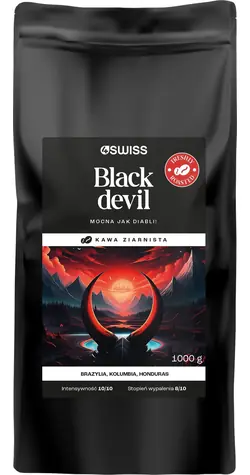 4Swiss Black Devil / Kaffeebohnen / frisch geröstet / 1 kg