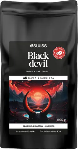 4 Swiss Black Devil / Kaffeebohnen / 500 g