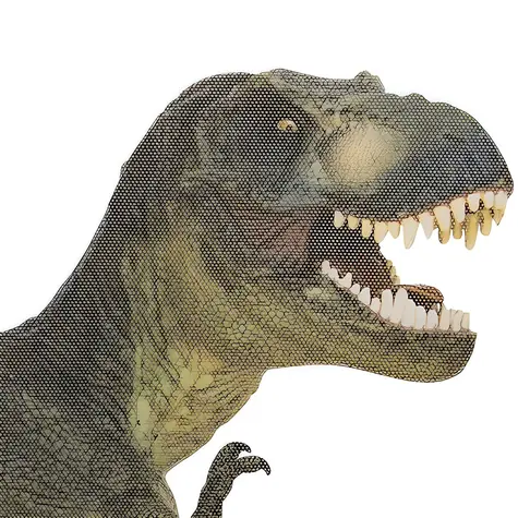 ThumbsUp! T-Rex Fensteraufkleber / Abnehmbar / UV-beständig / 1 Stück.