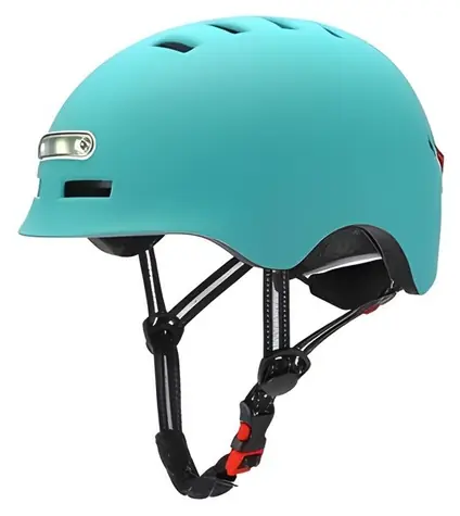 BLUETOUCH Scooterhelm mit blauer LED-Beleuchtung / Helm / Größe S/M / LED-Beleuchtung