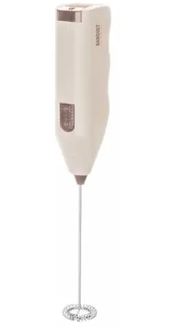 Banquet CULINARIA Sahne / Handmilchaufschäumer / Edelstahl / 20 cm / 2x AA