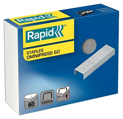 Rapid Omnipress 60 / Heftklammern / 1000 Stück / 8,5 mm Fuß / für SO60