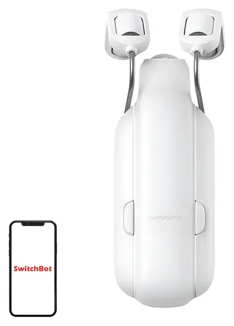 SwitchBot Gardinenstange 3 (2025) / Motorisierte Gardinenstange / App-Steuerung / Montage ohne Bohren / Tragkraft 15 kg