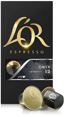 L'OR Espresso Onyx / Kaffeekapseln / Nespresso Original / Stärke 12 / 10 Stück
